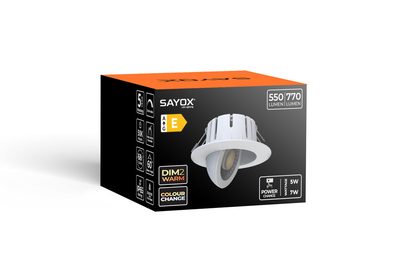 10-pack | LED Downlight Orbit | 5-7W | CCT+Dim2Warm | 2700-4000K | IP65 | Dimbar | Värmeskydd