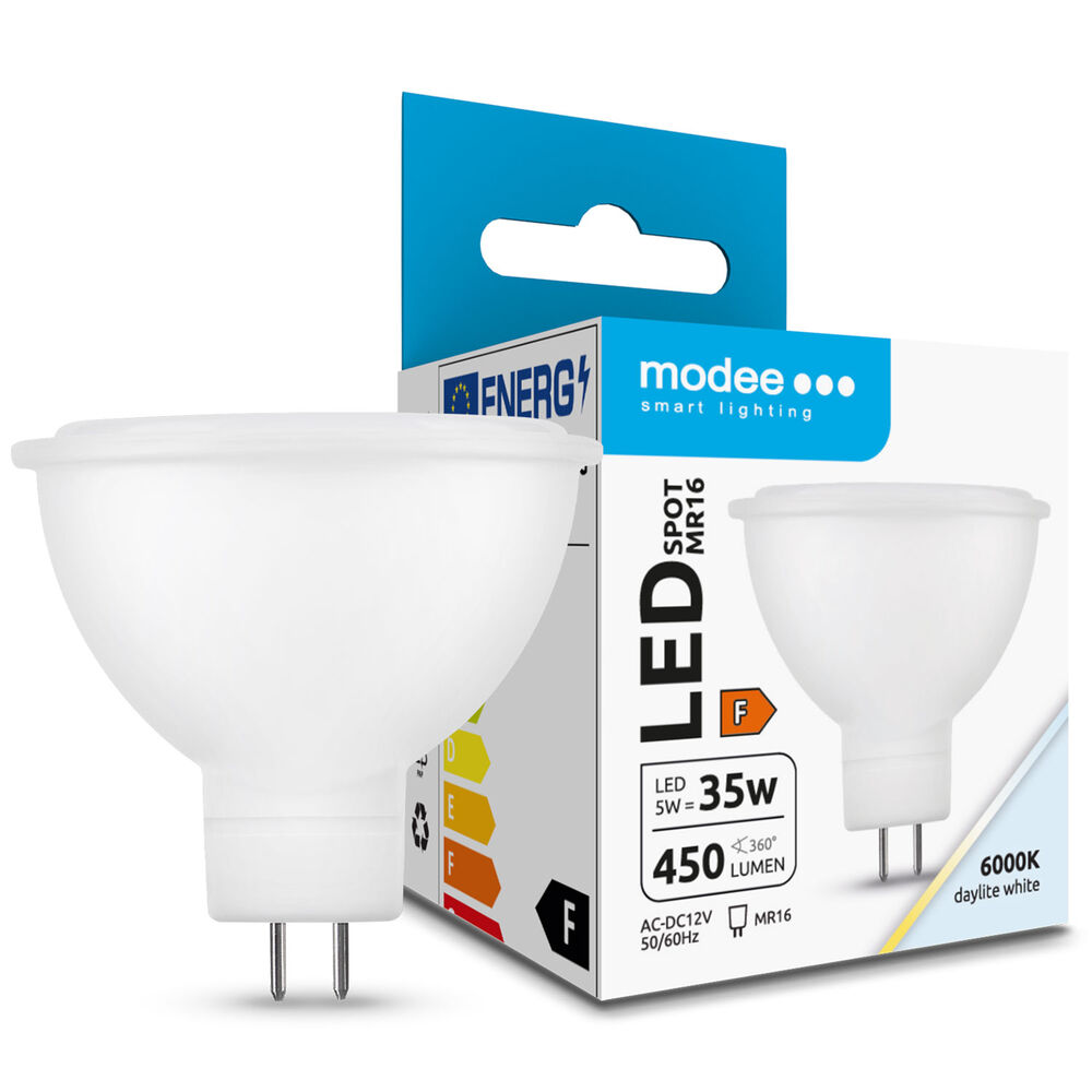 LED GU5,3 MR16 Spot 5W | Kallvit 6000K | 12V