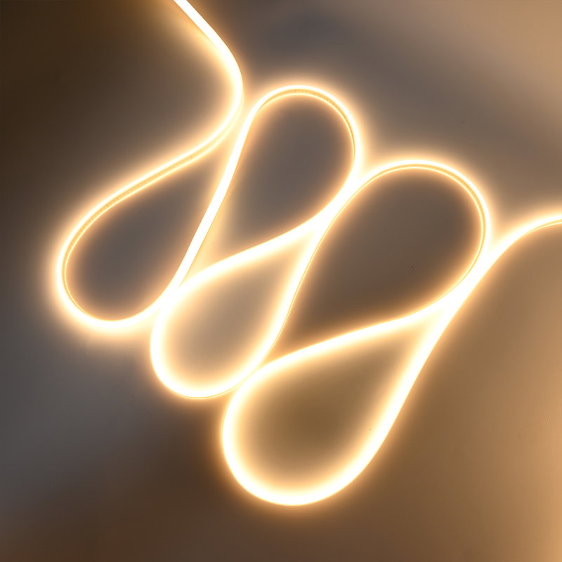 Vattentät Neon COB LED strip | 9W/m | 230V | 2700K | Dimbar | Super-flex