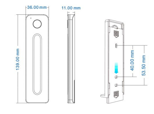 Slim touch dimmer fjärrkontroll inkl fäste