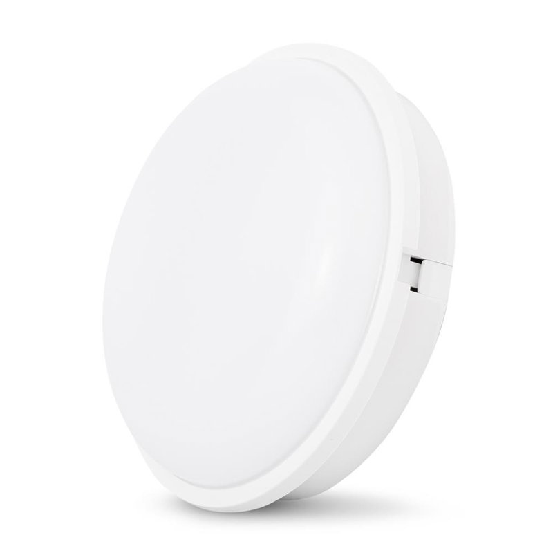 avide | Bulkhead-lampa rund 20W Vit 100lm/W | IP65