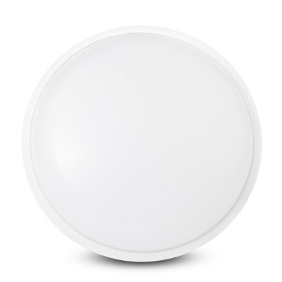 avide | Bulkhead-lampa rund 20W Vit 100lm/W | IP65