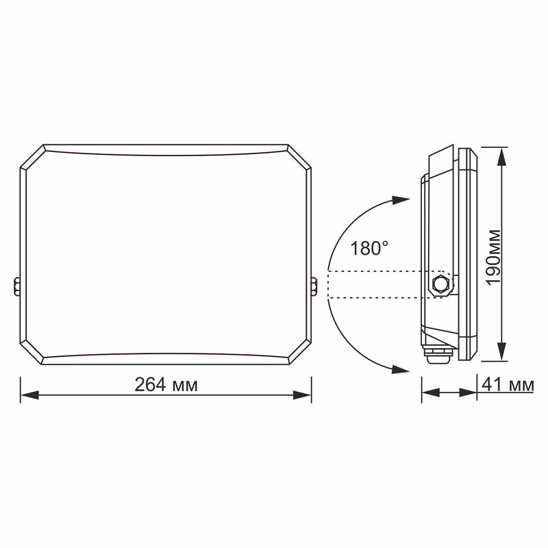 VIDEX | LED-strålkastare 100W | Kallvit 5000K | IP65