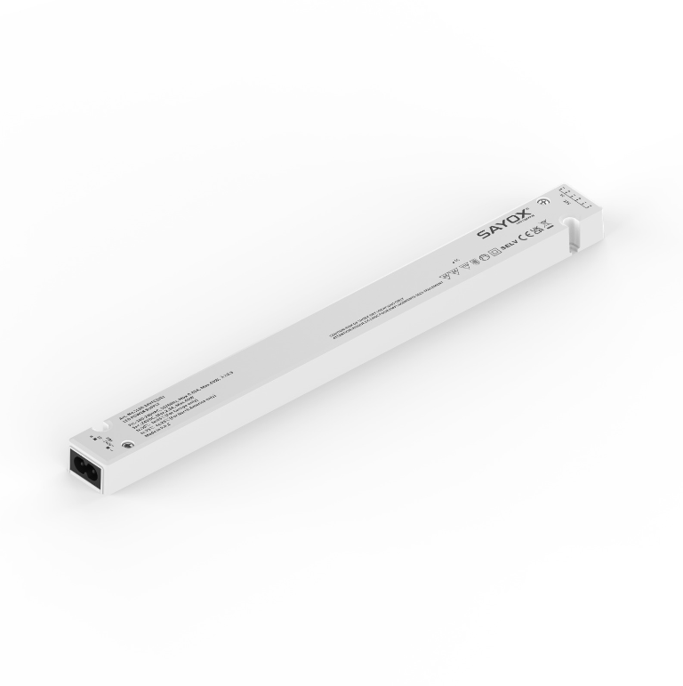 Sayox | 24V | Plug & Play | SLIM | LED-driver | 60W | Med 1,5 meter strömkabel | IP20