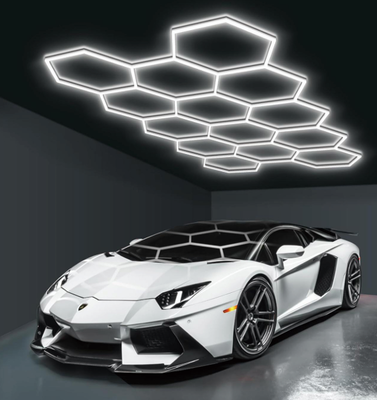 Hexagonbelysning | 456W | 6500K | Komplett paket | 420x238 cm