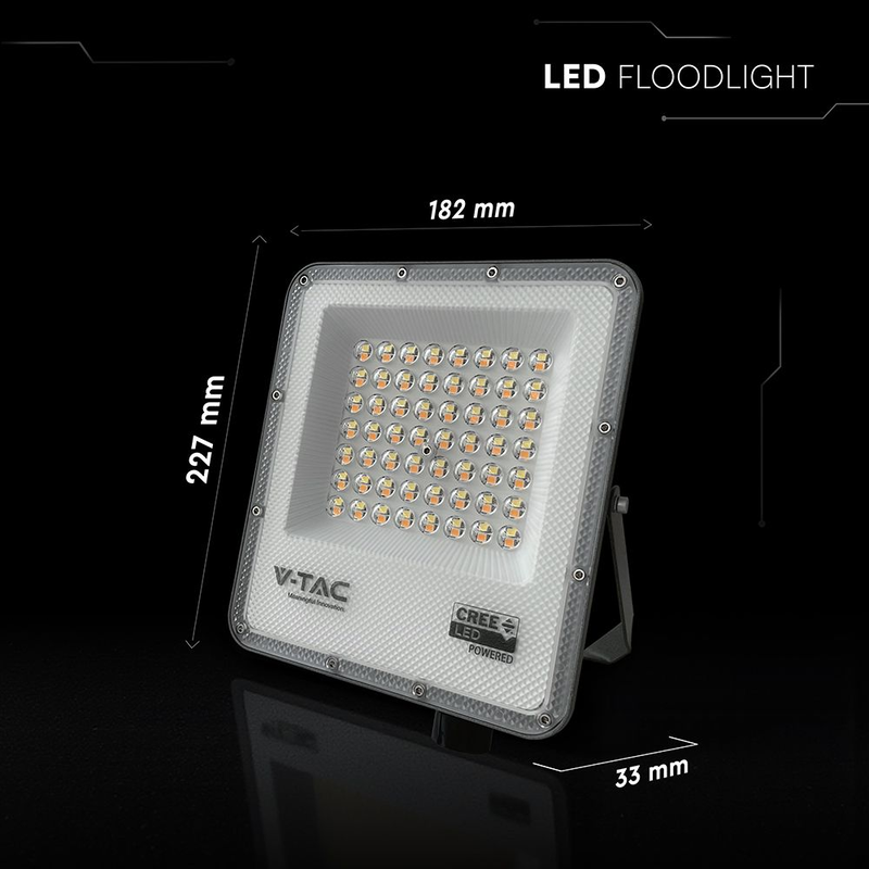 V-TAC | Strålkastare 50W | CCT  3 in 1 | IP65 | CREE-chip