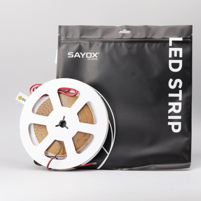 Sayox | Premium COB LED-strip | 10W/m | 24V | IP20 | Dimbar | 480 lysdioder p/m | 5 meter