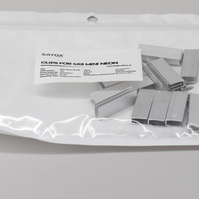 Sayox | Monteringsfästen för Mini Neon 4x8 mm | 15-pack