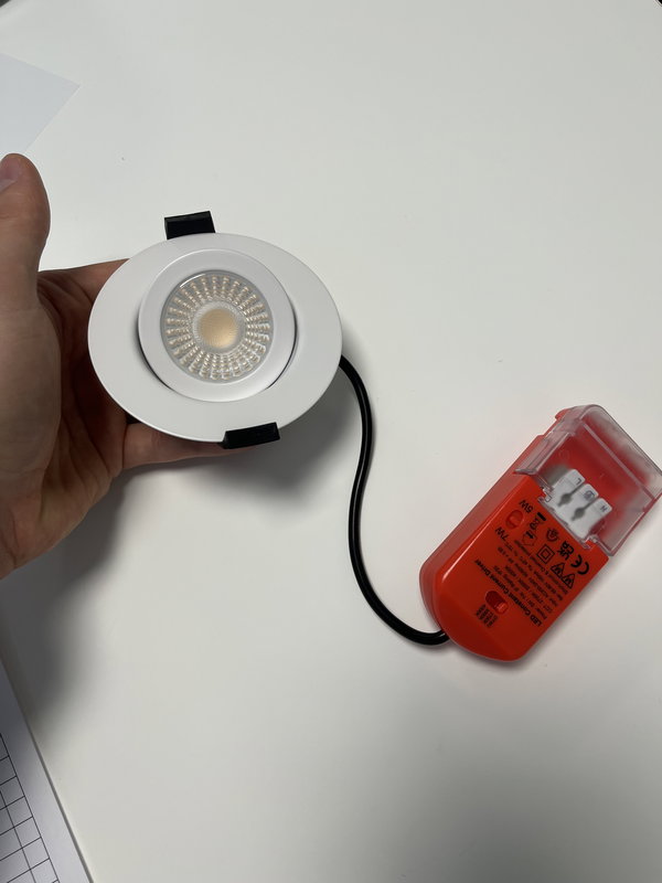 LED Downlight Orbit | 5-7W | CCT+Dim2Warm | 2700-4000K | IP65 | Dimbar | Värmeskydd