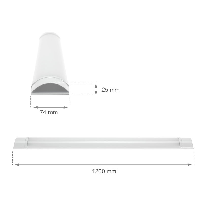 LED Växtbelysning | 120cm | 28W | Kallvit 6000K | High-Lumen