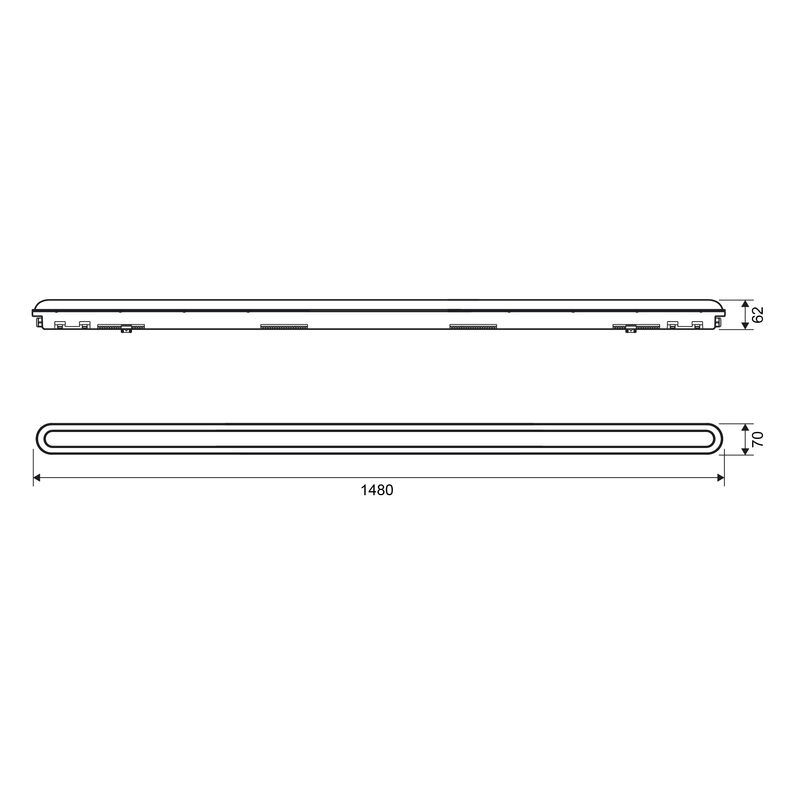 VIDEX | LED Linkable Linear Light 50W 1,5 M | 5000K | IP65
