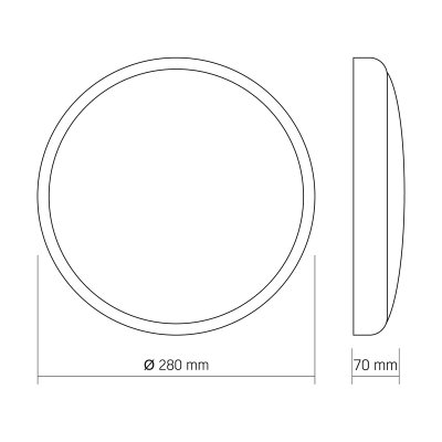 VIDEX | LED Plafond Vit, 30W, 20W, 15W | Med rörelsesensor | CCT | IP44