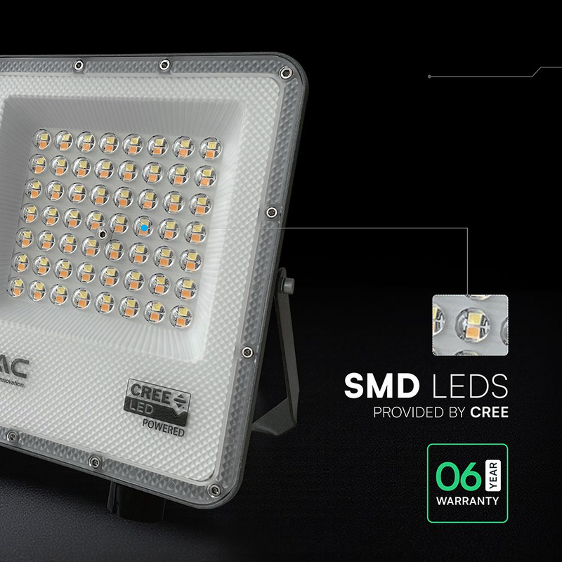 V-TAC | Strålkastare 50W | CCT  3 in 1 | IP65 | CREE-chip