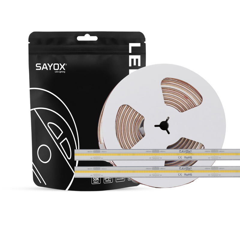 Sayox | PRO+ COB LED Strip | 480 LEDs p/m | 24V | IP67 | 11.2W p/m