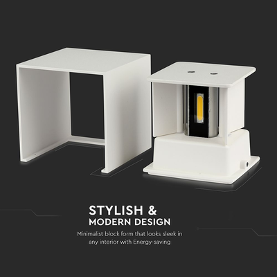 V-TAC | Vägglampa 11W | Vit | IP65