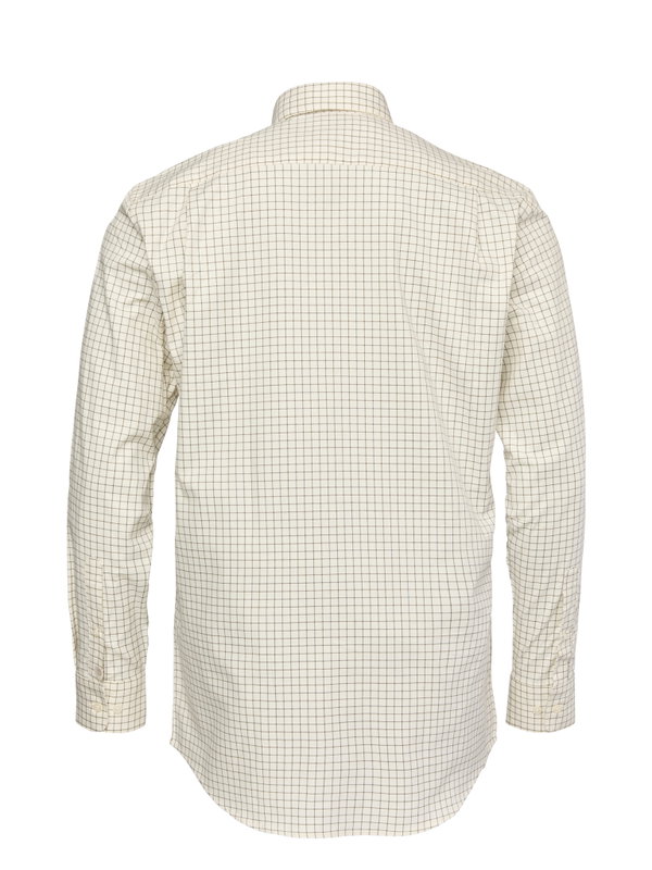 Chevalier Baron Shooting Fit Stretch Shirt Men, Highland Green Tattersall