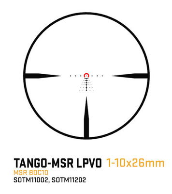 Sig Sauer TANGO-MSR LPVO 1-10x26mm FFP Illum. BDC10 Black