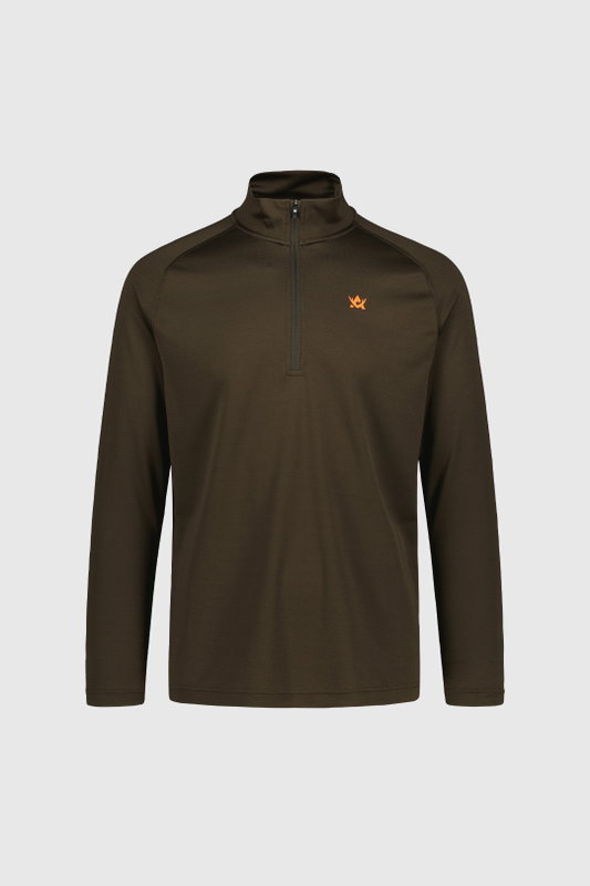 Alaska CoolDry Half-Zip Top Herr, Brown