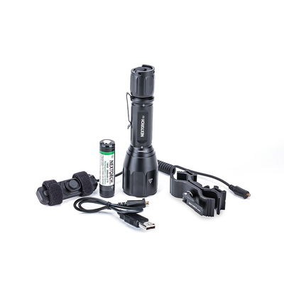 Nextorch komplett eftersökspaket T7 med vit LED på 900 lm. Inkl uppladdningsbart batteri (18650) Nextorch komplett eftersökspaket T7 med vit LED på 900 lm. Inkl uppladdningsbart batteri (18650)