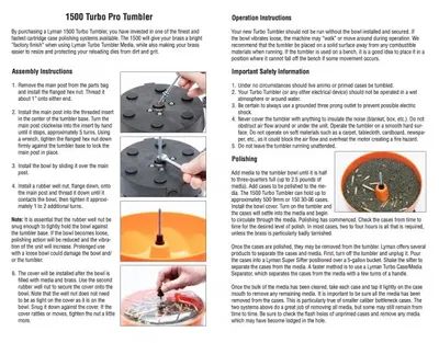 Lyman Turbo 1500 Pro Tumbler