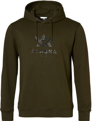 Camo Logo Ms Hoodie, Night Green