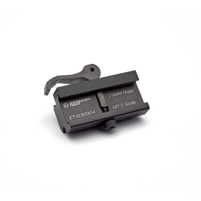 Eemann Tech QD Picatinny Riser Adapter Quick Release 15mm Height 5 Slots