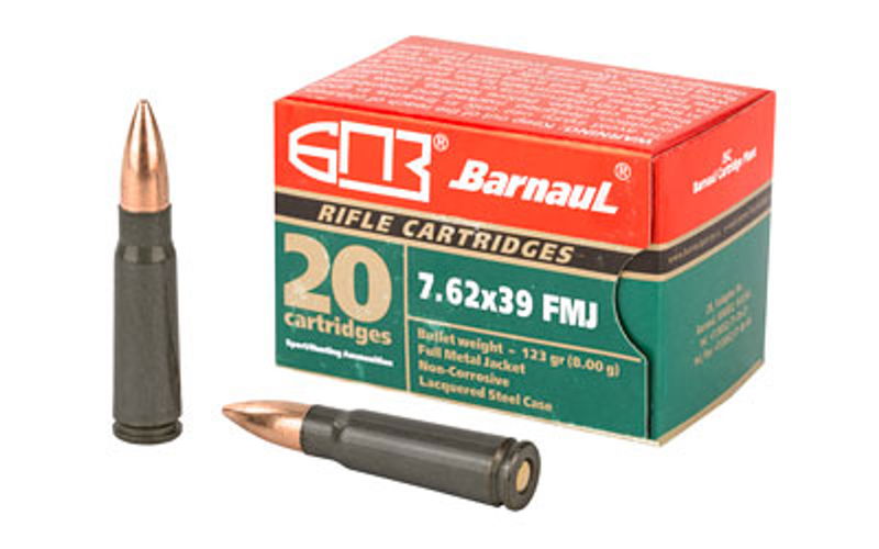 Barnaul 7,62x39 FMJ 8g/123gr 20st