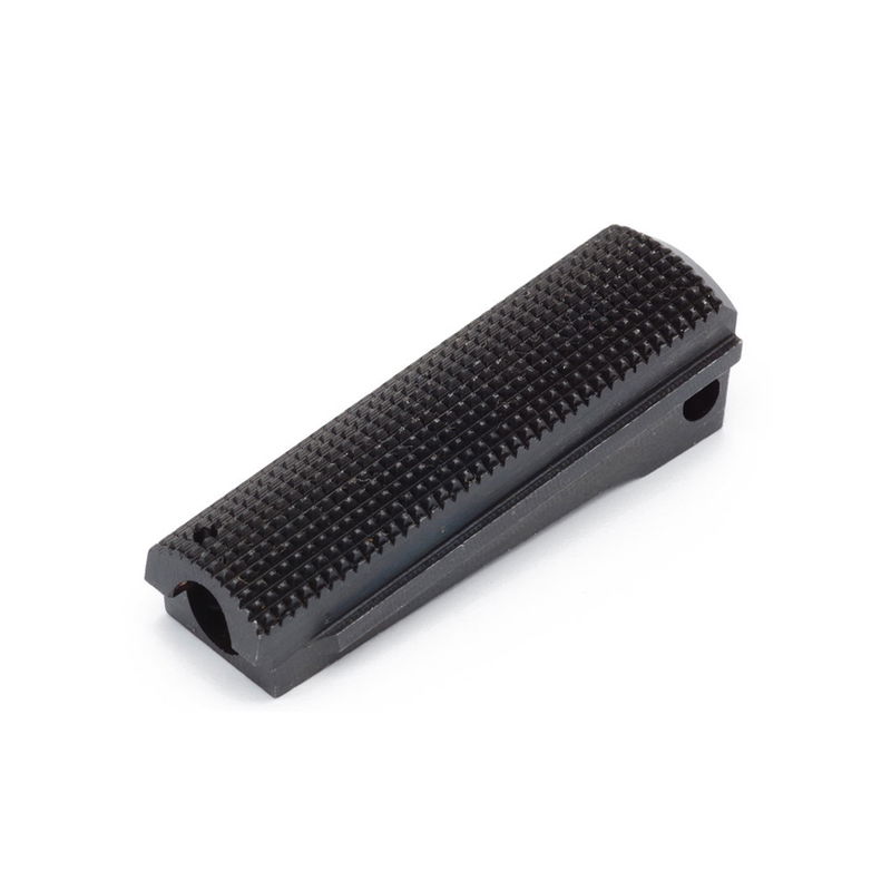 Eemann Tech Mainspring Housing for 1911, Checkered 25 lpi, Flat, Color: Black