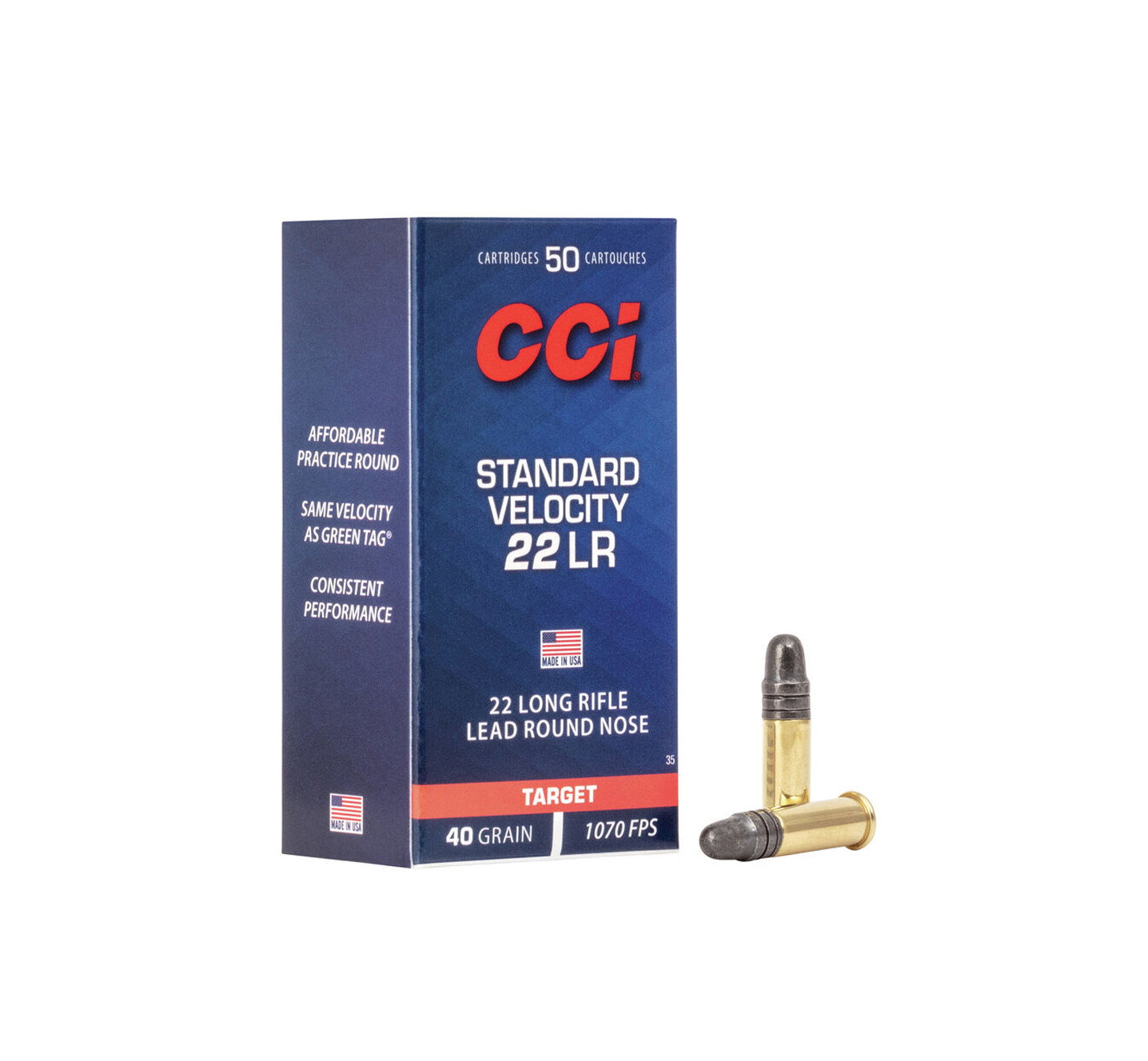 CCI Standard Velocity Target .22 40gr LRN 50 ASK