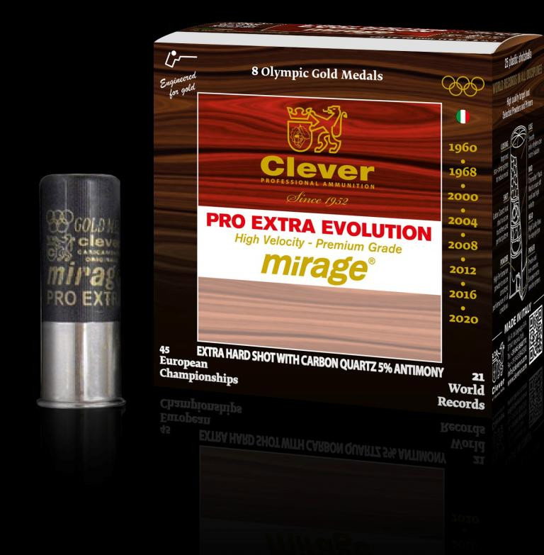 Clever Mirage T4 Pro-Extra Evolution - 24 gr - Carbon/Quartz Shot - 12/70 - 25 ASK