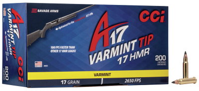 CCI A17 Ammo 17 HMR Varmint Tip 17gr 200/Box