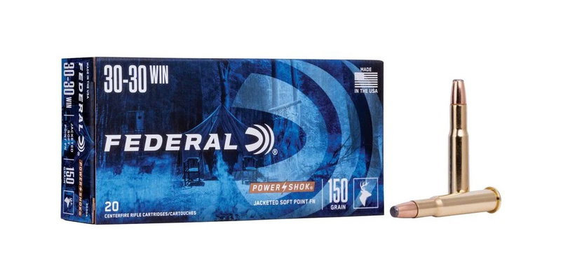 Federal Power Shok Ammo 30-30 Win Jacketed SP 170gr 20/Box