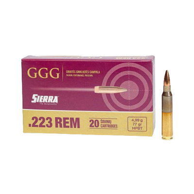 GGG Ammo .223 Rem HPBT Sierra Matchking 20/Box