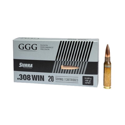 GGG Ammo .308 Win 168gr HPBT Sierra Matchking 20/Box