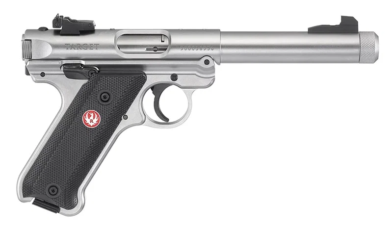 Ruger MKIV Target gängad pipa .22 LR rostfri