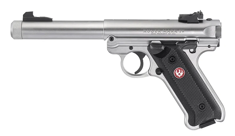 Ruger MKIV Target gängad pipa .22 LR rostfri
