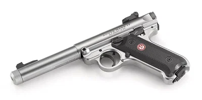 Ruger MKIV Target gängad pipa .22 LR rostfri