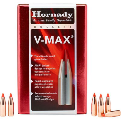 Hornady V-MAX® Bullets 22 Cal (.224) 55 gr W/C 100/Box