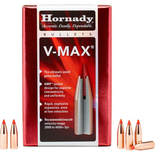 Hornady V-MAX® Bullets 22 Cal (.224) 55 gr W/C 100/Box