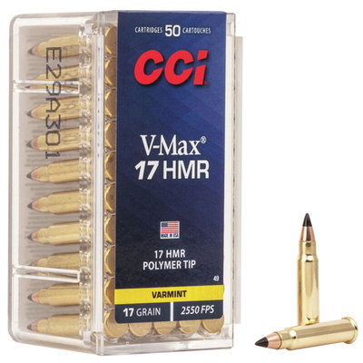 CCI Rimfire Ammunition 17 HMR V-MAX