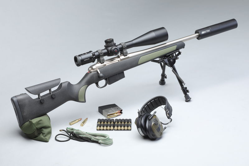 Steel-Action, 22-250. 56 cm, 17 mm HS, Syntet, Höger