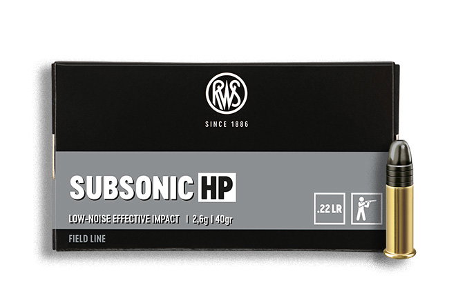 RWS .22 lr Subsonic HP 2,6/40gr Blue 50 ASK