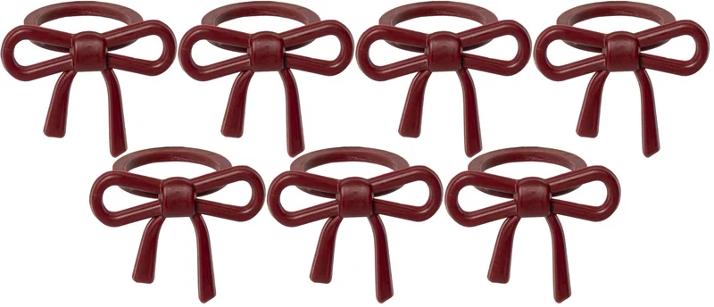 Rosett Ljusmanschett Röd 7-p