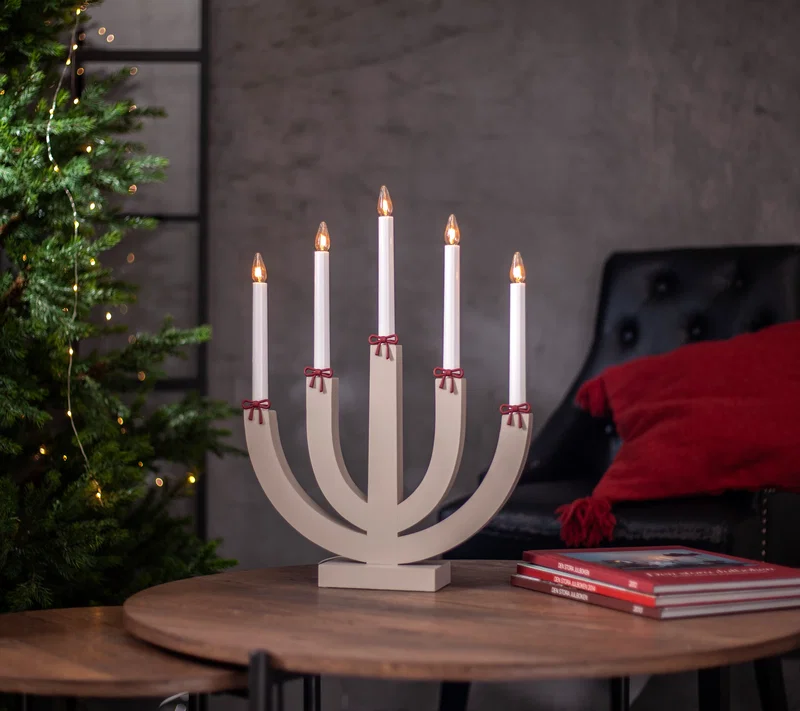 Rosetter till adventsljusstakar