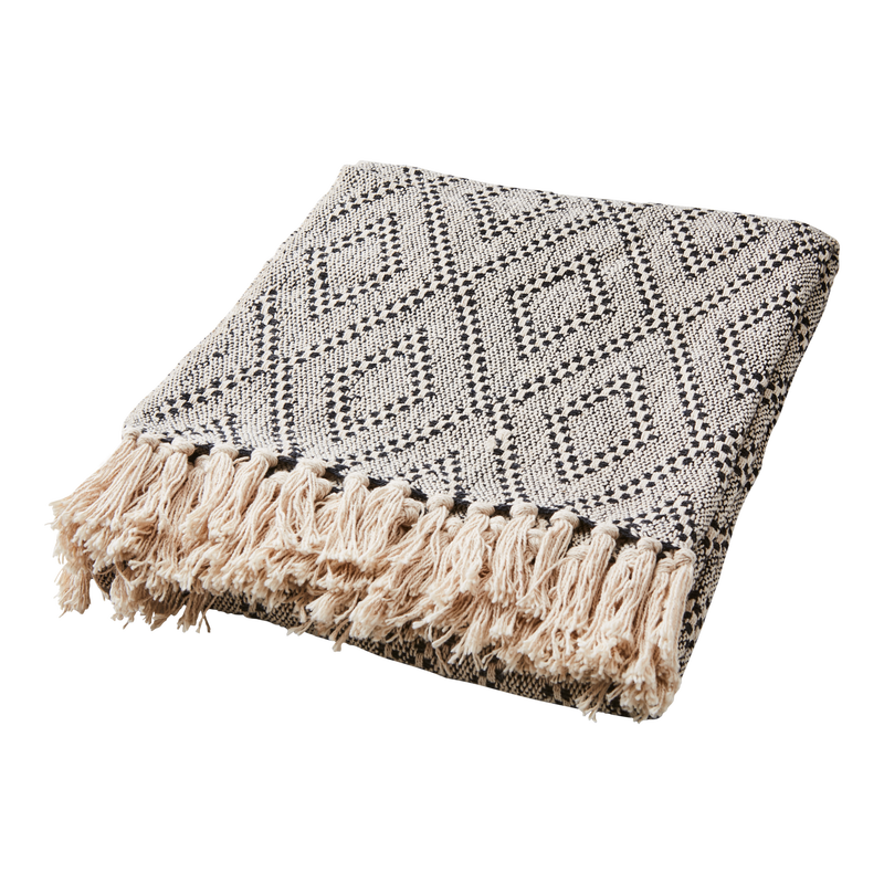 Anna Filt 175x125 Beige/Svart