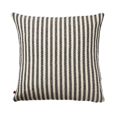 Anna Kuddfodral 50x50 Svart/Elfenben Randig
