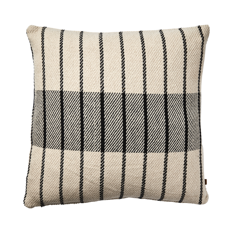 Anna Kuddfodral 50x50 Svart/Elfenben