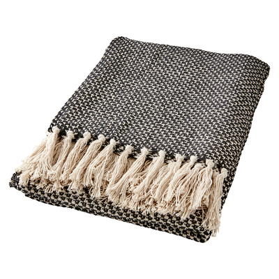 Anna Filt 175x125 Svart/Beige