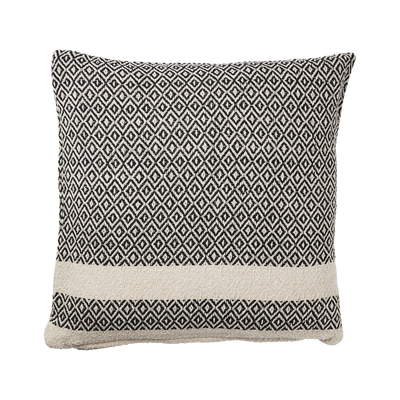 Anna Kuddfodral 50x50 Elfenben/Svart