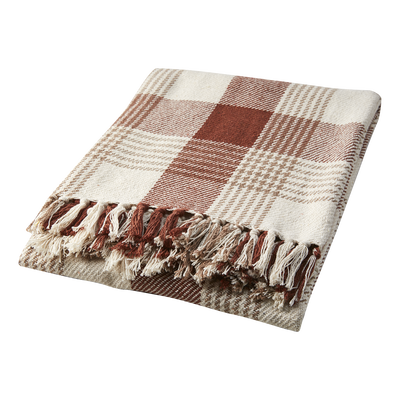 Anna Filt 150x125 Rost/Beige/Elfenben